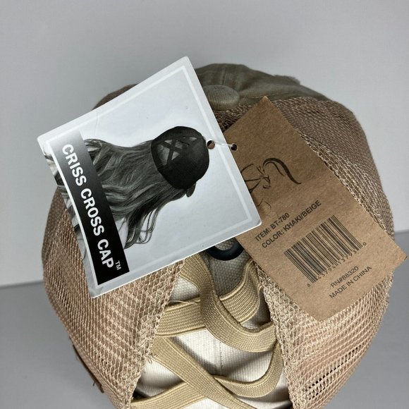 C.C. Pony Caps Women's Ponytail Hat Sunflower Patch Distresssed Style New - Picture 5 of 10